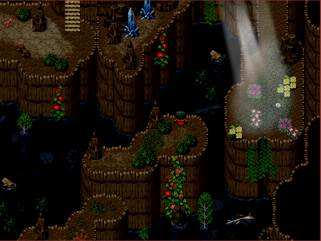 Cave under the temple.