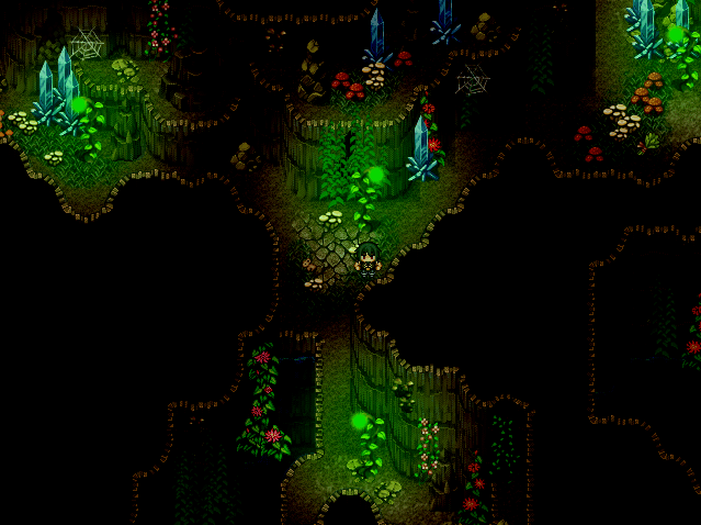 One of the first Dungeons cave for an impression to the graphic style
